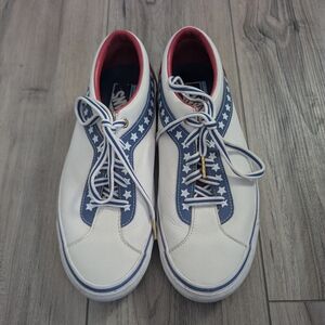 Vans Americana Stylish Red White and Blue Men's Sneakers Sz 9.5